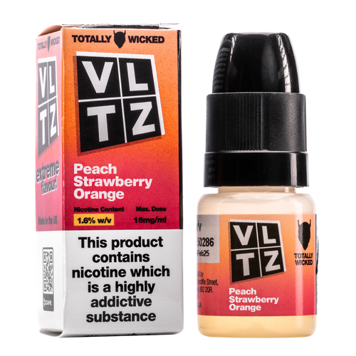 vltz eliquid peach strawberry orange nic salt vltz