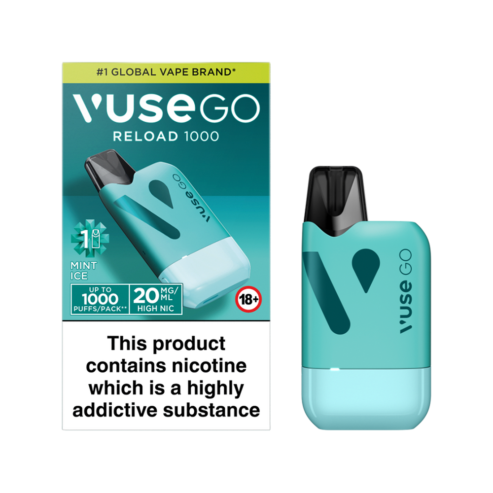 Aqua Mint Ice Vuse Go Reload Kit | Vape Kit | Pod Kit Vapemate Aqua Mint Ice Vuse Go Reload Kit | Vape Kit | Pod Kit Vapemate