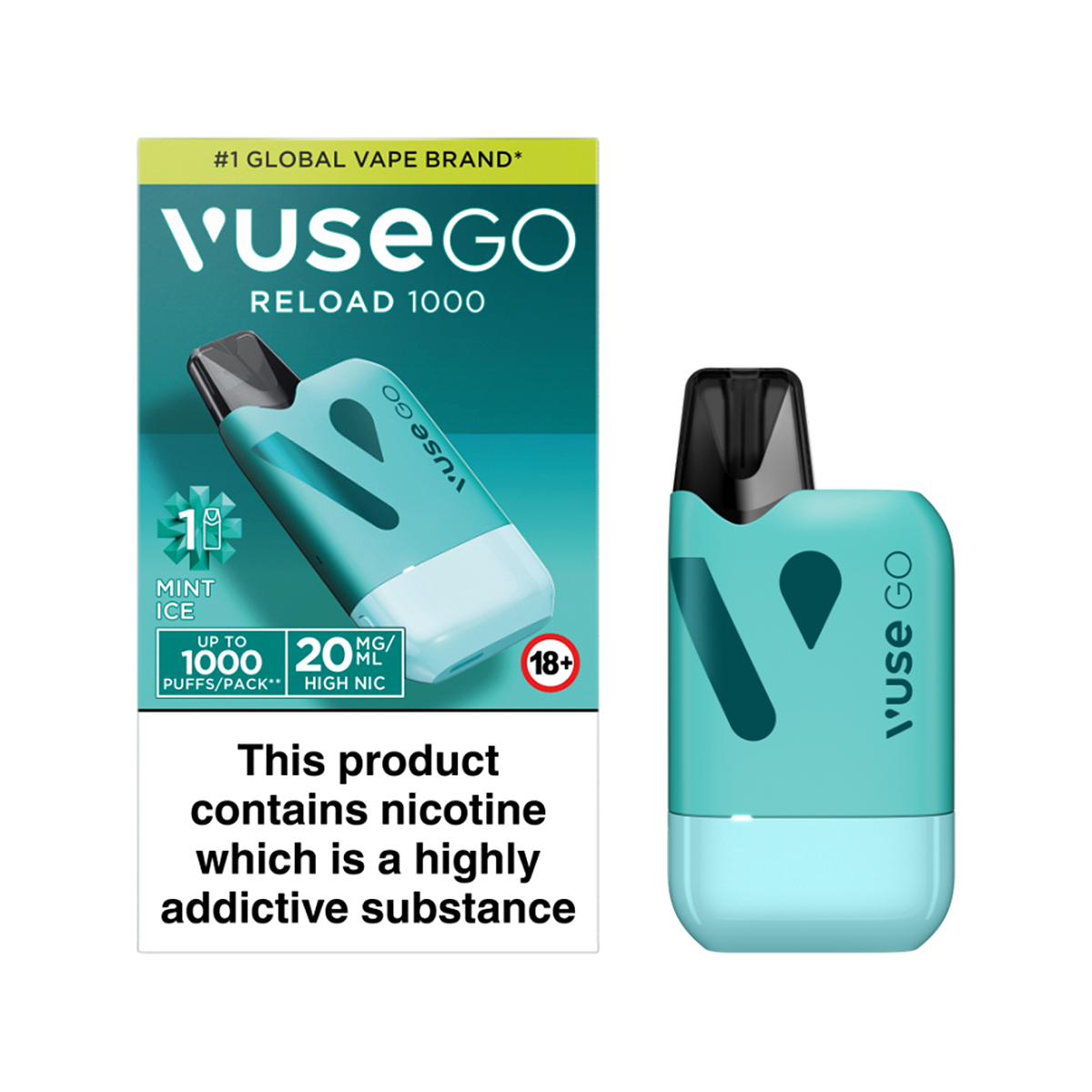 Aqua Mint Ice Vuse Go Reload Kit | Vape Kit | Pod Kit Vapemate Aqua Mint Ice Vuse Go Reload Kit | Vape Kit | Pod Kit Vapemate