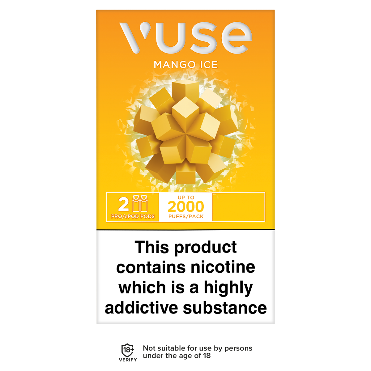 Vuse ePod vPro Mango Ice Pods | 6.99 | 12MG & 18MG Vapemate Vuse ePod vPro Mango Ice Pods | 6.99 | 12MG & 18MG Vapemate
