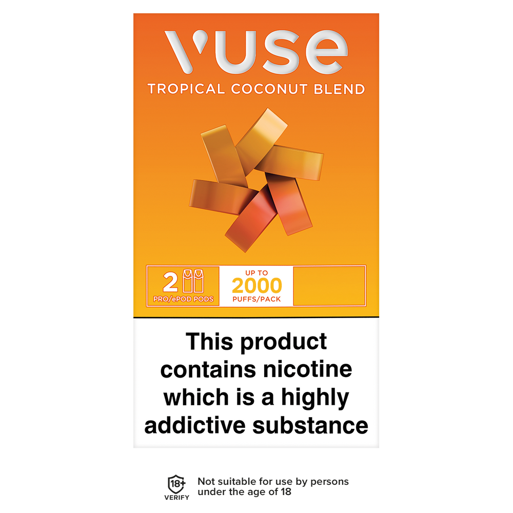 vuse vpro pods tropical coconut blend 2000