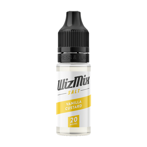 wizmix salt vanilla custard 20mg 10ml