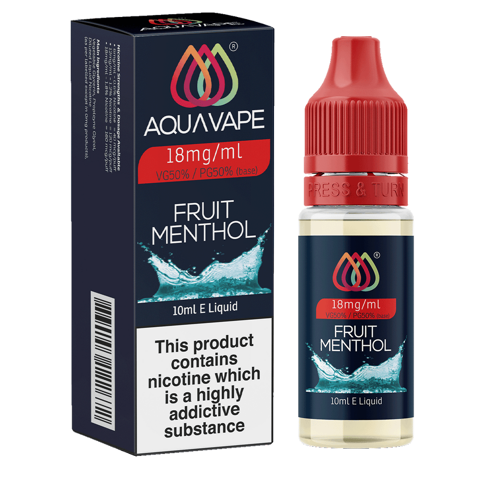 Fruit Menthol E-Liquid by Aquavape - 10ml 18mg