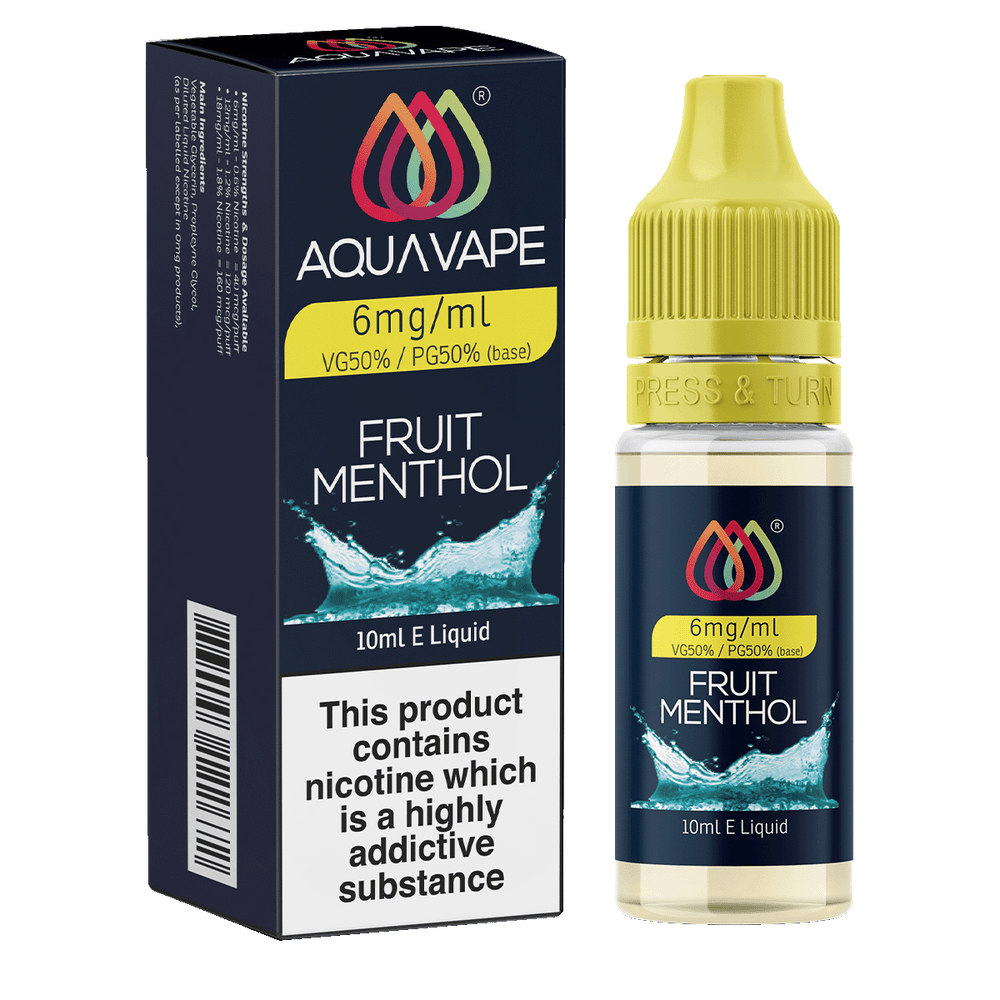 Fruit Menthol E-Liquid by Aquavape - 10ml 6mg