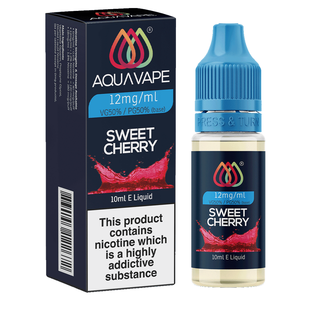 Sweet Cherry E-Liquid by Aquavape - 10ml 12mg