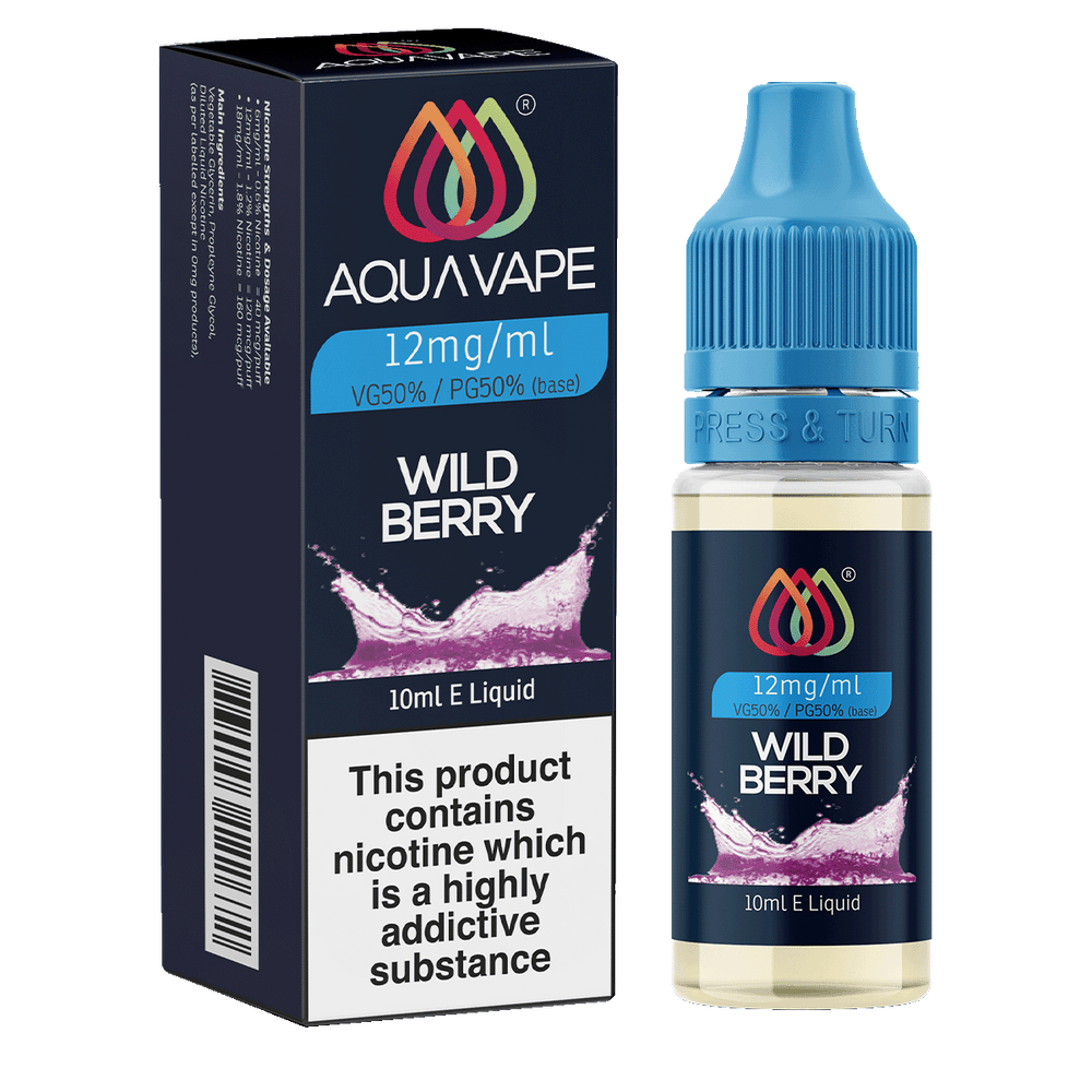 Wild Berry E-Liquid by Aquavape - 10ml 12mg