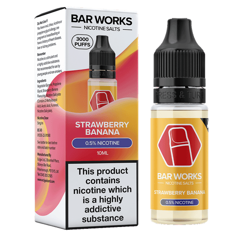 Strawberry Banana Nic Salt by Bar Works - 10ml 5mg