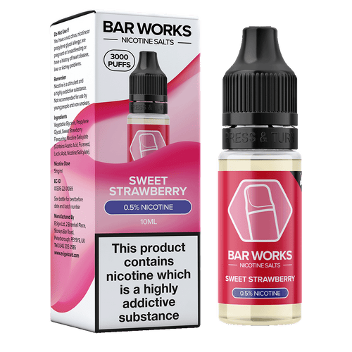 Sweet Strawberry Nic Salt by Bar Works - 10ml 5mg