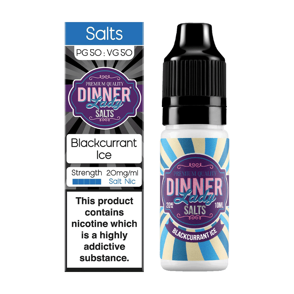 Blackcurrant Ice Nic Salt by Dinner Lady 10ml 20mg