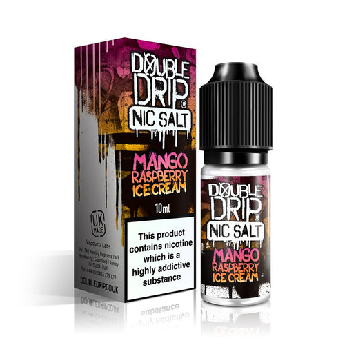 Mango Raspberry Ice Cream Nic Salt by Double Drip  10ml - 10mg