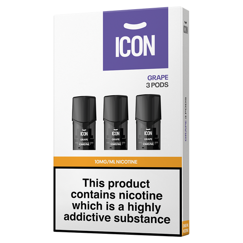 ICON Vape Grape Pods (Pack of 3) 10mg