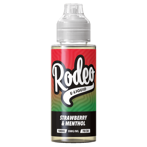 Rodeo Strawberry & Menthol Short Fill - 100ml 0mg