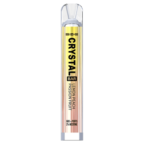 Lemon Peach Passion Fruit SKE Crystal Bar 600 Disposable Vape