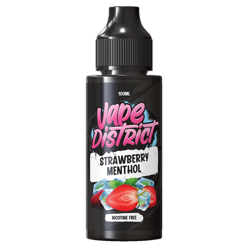 Strawberry Menthol by Vape District 100ml 0mg