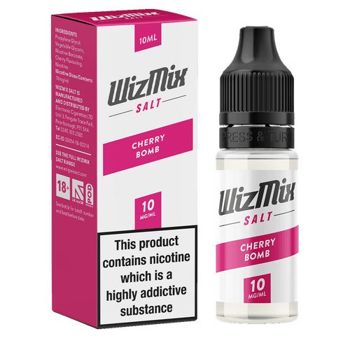 Wizmix Salt Cherry Bomb - 10ml 10mg